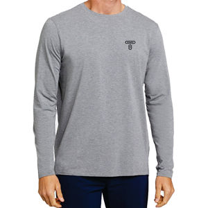 2025 camiseta de gimnasio de manga larga de algodón Premium personalizada para hombre nuevo stock al por mayor 100% diseño personalizable de algodón tejido - Product Image 2