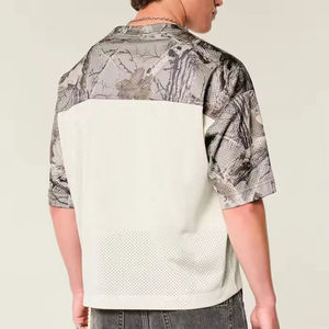 Camisetas de Manga Corta con Malla Transpirable, Diseño Nuevo, Camuflaje, Cuello en V, Ropa Deportiva para Hombre, Camisetas Personalizadas por Sublimación - Product Image 3