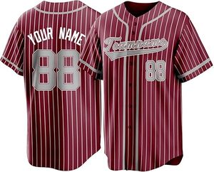 Maillot de baseball personnalisé en coton biologique respirant à manches courtes avec broderie - Product Image 1