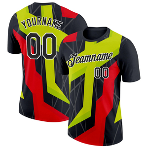 Maillot de football personnalisé sublimé pour homme, manches courtes, col rond, séchage rapide, polyester, impression du nom et du numéro de l'équipe, coupe régulière pour adulte - Product Image 4