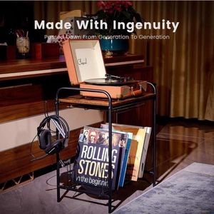 Armadietto Portagioie a Muro Bianco a 4 Livelli con 6 Cassetti, 8 Luci LED Blu, Specchio Non Integrale, Organizzatore per Gioielli in Legno - Product Image 1