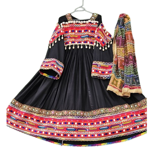 Vestidos Bordados a Medida para Mujer, Ropa Afgana Pashtun, Vestido Largo Balochi Vintage Kabul, Traje Tradicional - Product Image 4