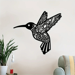 CIFbuy Decorazione da Parete Vintage a Forma di Colibrì in Ferro per Interni ed Esterni, Giardino, Patio, Soggiorno, Casa - Servizio di Ritiro Disponibile - Product Image 4