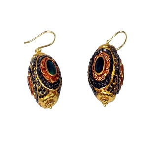 Sterling Silver 925 Gold Plated Custom Made Supplier Wholesaler Handmade Unisex Woman Low MOQ <b>Emerald</b> Marcasite Gemstones - Product Image 1