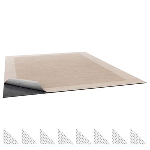 Tappetino Antiscivolo 10 X 14 ft per Casa, Doppia Superficie in PVC e Feltro con Base in Gomma per Pavimenti in Legno - Product Image 1