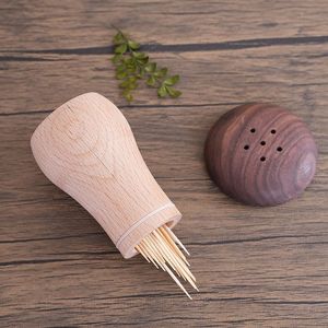 Natural Bamboo Style Wooden <b>Toothpick</b> Holder Case For Kitchen Dining And Restaurant Table Service - Product Image 1