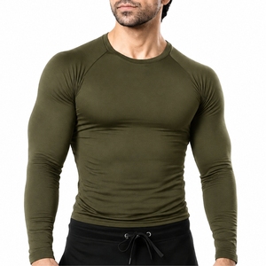 Custom <b>Men's</b> <b>Compression</b> Long Sleeve <b>Shirt</b> Quick Dry Long Sleeve Tee Quick Dry Breathable Fitness Top For <b>Men</b> <b>Compression</b> <b>Shirt</b> - Product Image 1