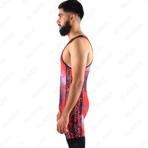 Meilleur prix vêtements de gymnastique légers personnalisés maillot de lutte de style japonais respirant extensible dans les quatre sens tricoté grande taille - Product Image 5