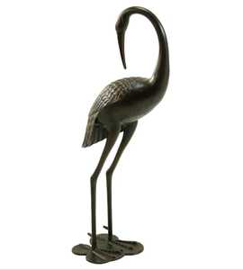 Jaffs Exports Handmade Aluminium Crane Sculpture Figure Modern Traditional Animal <b>Decor</b> Eco-Friendly Tabletop Mount Single-piece - Product Image 2