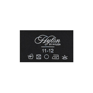 Étiquettes tissées personnalisées de qualité supérieure, avec logo de marque, coupées à la chaleur et à l'élastomère, lavables pour vêtements et sacs - Product Image 1
