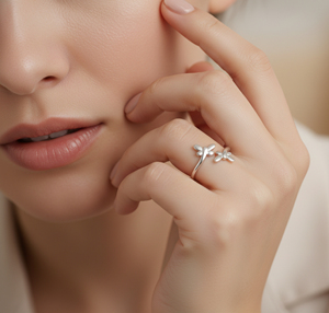 Tanya Gems and Jewellery 925 Sterling Silver Women's Floral Bohemia Style Classic <b>Ring</b> - Product Image 4