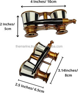 Binoculares de gafas de ópera de 2,5 pulgadas para adultos con asa, binoculares de mano de tamaño de bolsillo de latón y Perla de capitán - Product Image 2