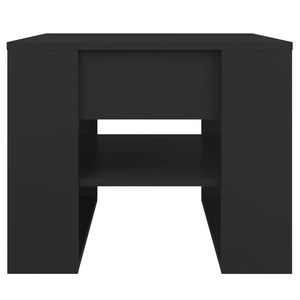 Mesa de centro cuadrada mediana de madera de ingeniería negra - Product Image 3