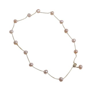 Collar de Perlas de Agua Dulce Naturales para Mujer, Diseño de Cielo Estrellado con Función Ajustable, Accesorio de Moda Otoño Invierno - Product Image 5