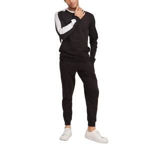 Ensemble de survêtement léger en coton à col rond pour homme, vêtements de sport d'hiver écologiques, pantalon de jogging avec options personnalisables, prix inclus - Product Image 1