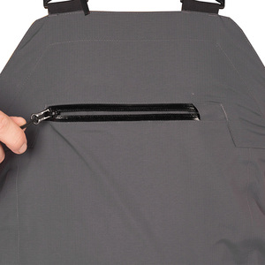 Salopette de pêche et de chasse imperméable et coupe-vent en softshell camouflage pour hommes et femmes avec bottes en caoutchouc - Product Image 6