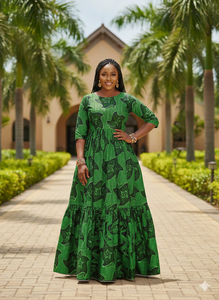 Tela de Lona con Estampado Ankara de Lujo, Diseño Geométrico, Ideal para Festivales Especiales, Gran Venta 2026 - Product Image 6