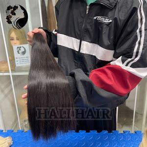 Extensiones de cabello humano vietnamita 100% a granel de alta calidad, estilo recto, suave, sedoso, sin enredos, doble cutícula dibujada, teñido individual - Product Image 1