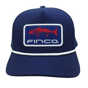 Sombreros de cuerda, de 5 paneles gorras de béisbol, parches tejidos estructurados, ala ligeramente curvada, cierre Snapback ajustable para pesca, senderismo, OEM - Product Image 1