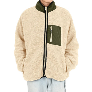 New Arrivals Winter Soft Sherpa Zip Polar <b>Fleece</b> Loose Casual Street Wear Custom logo for Sale Polar <b>Fleece</b> <b>Jackets</b> for Men - Product Image 4
