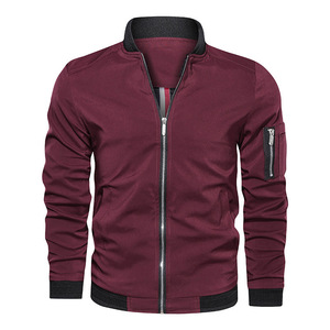 Best Quality <b>Men's</b> Windproof Solid Color Outdoor <b>Jacket</b> Bomberjacke Comfortable <b>Men</b> Bomber <b>Jacket</b> - Product Image 6