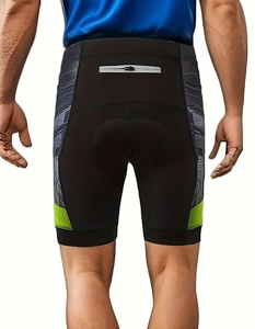 B503 Men's Eco-Friendly Viscose/Cotton <b>Plaid</b> Pattern Corduroy Sporty High Waist Breathable Cropped Summer Sports <b>Shorts</b> - Product Image 5