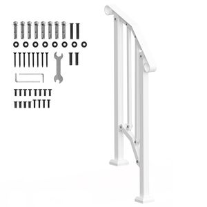 Kit Corrimano per Scale a 1-2 Gradini in Acciaio al Carbonio, Corrimano Transizionale per Esterni, Facile Installazione - Product Image 4