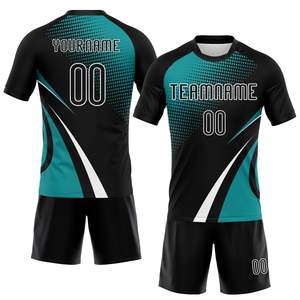 ชุดเสื้อและกางเกงวอลเลย์บอลสีดำ Game Ready ระบายอากาศได้ดี แห้งเร็ว ชุดกีฬาสำหรับทีม  รับสกรีนชื่อทีม หมายเลขผู้เล่น  OEM ODM - Product Image 1