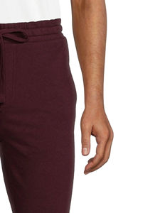 Pantalones casuales de talla grande para hombre con cordón ajustable, teñido liso, de corte recto, pantalones personalizados de alta calidad en algodón y felpa. - Product Image 5