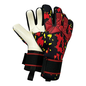 Gants de gardien de but de football professionnels de dernière conception, à doigts entiers, avec sangle de poignet réglable, imperméables et respirants - Product Image 1