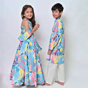 Proveedor Mayorista de Lehenga Choli para Fiestas, para Niñas de 1 a 5 Años, Conjunto de Vestido Étnico de Diseño Indio para Bodas, Precio de Venta para Exportación - Product Image 2