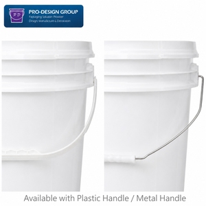 Heavy Duty 5 Gallon Waterproof <b>Putty</b> Bucket Customizable Screen Printed <b>Plastic</b> Pail with Tear Strip Lid for Elastic Mastic - Product Image 2