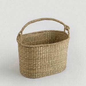 Cesta ovalada de mimbre con asa, cesta de almacenamiento hecha a mano, venta al por mayor, ecológica, hecha en Vietnam - Product Image 6
