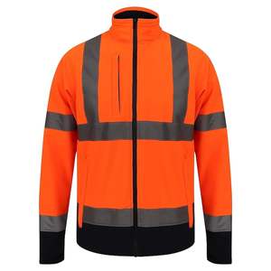 Hot Selling Reflective Hi Vis Safety <b>Hoodie</b> Heavyweight Cotton Pullover Workwear Construction <b>Long</b> Sleeve Industrial Sweatshirt - Product Image 4