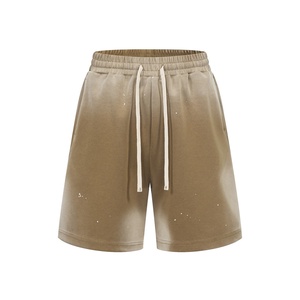Summer Trendy American Style Hip Hop Customizable Dye Wash Distressed air Mamba Cotton Shorts Drawstring Closure Anti-Wrinkle UV - Product Image 4