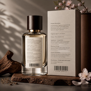 น้ำหอม Eau De Parfum หรูหราสำหรับทั้งชายและหญิง กลิ่นหอมติดทนนาน บรรจุในขวดแก้วดีไซน์ทันสมัย ฝาไม้สีเข้ม กลิ่นดอกไม้และผลไม้ รับผลิตแบรนด์ส่วนตัว - Product Image 3