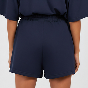 Shorts décontractés pour femmes, 100% Coton, de haute qualité, brodés sur mesure OEM, style vintage, respirants, anti-plis, séchage rapide, taille brute, tendance - Product Image 2