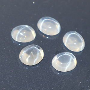 Pierre précieuse synthétique en cristal de saphir bleu rubis étoilé, forme ovale, cabochon, pierre en vrac, fourniture pour la fabrication de bijoux, fabricant en gros - Product Image 6