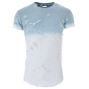 Camiseta Ligera para Hombre con Efecto Desgastado, Mejor Material, Superventas, Precio al por Mayor, Camiseta con Logotipo Personalizado - Product Image 1