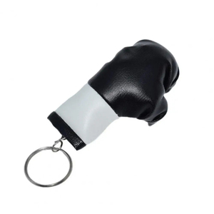 Mini Red Boxing Glove Keychain Faux Leather Unisex Slip-On Design for Boxing Enthusiasts - Product Image 2