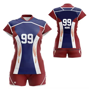 Tenue de Volleyball Unisexe : Maillot à Manches Courtes et Short à Taille Élastique – Ensemble Deux Pièces Respirant et Séchage Rapide pour Performance Athlétique - Product Image 4