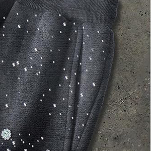 Custom Men’s Plus Size <b>Y2K</b> Baggy Sweatpants Rhinestone Joggers Straight Leg Casual Streetwear Canvas <b>Pants</b> Outdoor Flare Trouser - Product Image 3