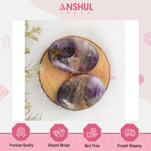 Piedra de Amatista Natural Ovalada de 2.5 Pulgadas, Precio Atractivo, Buena Calidad, Pulida y Lisa, Cristales Curativos de 1 kg para Equilibrar la Energía - Product Image 3