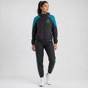 <b>Women's</b> Winter Custom Design Windbreaker Tracksuit Zipper Closure SpoWomen Windbreaker Tracksuit Lightweight Athletic <b>Jacket</b> - Product Image 4