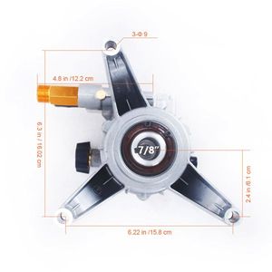 3000PSI High Pressure Cleaning Machine with 7/8\" Aluminum Inclined Plate Pump Vertical 7/8\" High Pressure Cleaners - Product Image 5