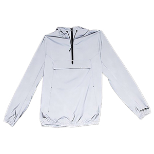 Veste coupe-vent à capuche pour homme, gris clair, décontractée, hiver, fermeture éclair, imperméable, respirante, en polyester, taille standard - Product Image 6