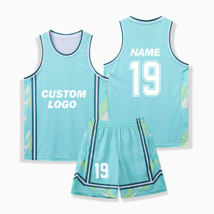 Factory Custom Fashion <b>Two</b>-<b>Piece</b> <b>Sets</b> Embroidered Breathable Sleeveless Basketball Uniforms Heavyweight <b>Mesh</b> Unisex Jersey - Product Image 3