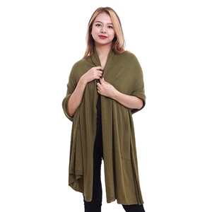 ผ้าพันคอ/ผ้าคลุมไหล่อบอุ่นสำหรับผู้หญิงผ้า Pashmina ผ้าถักลาย100% นุ่มและมีสไตล์คงทนสำหรับเด็กผู้หญิง - Product Image 6