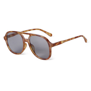 LMAMBA 22743 Fashion Trend Retro Tortoise UV400 Double Beam Shade Custom Logo Classic Unisex Oversize Square <b>Sunglasses</b> 2025 - Product Image 1