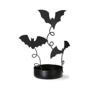 Sculpture de chauve-souris en métal personnalisable en gros, décoration d'Halloween, pièce d'art d'intérieur, avec fonction lumineuse, pour fête d'adultes - Product Image 5